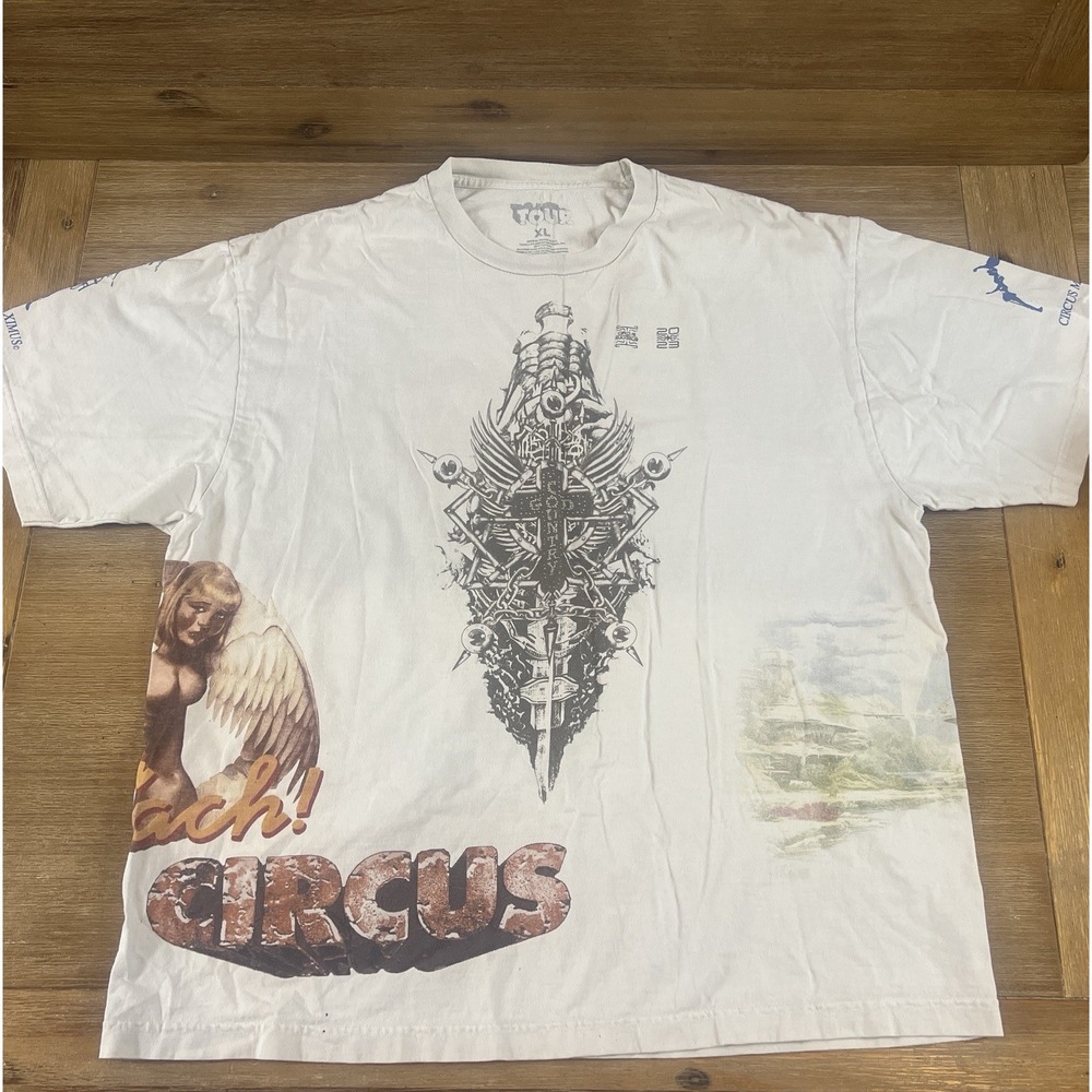Travis Scott Circus Maximus Tour Shirt XL Utopia I Can See The Future 2023 Tee